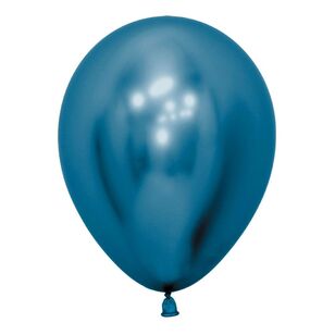 Sempertex Metallic Latex Balloon 30 cm Blue 30 cm