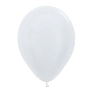 Sempertex Satin Latex Balloon 30 cm White 30 cm