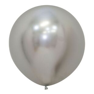 Sempertex Metallic Latex Balloon 45 cm Silver 60 cm