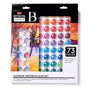 Jasart Byron Watercolour 73 Piece Set Multicoloured