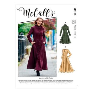 McCall's Sewing Pattern M8156 Misses' Coats White