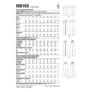 McCall's Sewing Pattern M8165 Misses' Very Loose-fitting V-neck Dresses & Jumpsuit White