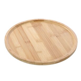 Boxsweden Bamboo Round Display Tray Natural 30 cm