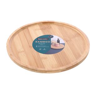 Boxsweden Bamboo Round Display Tray Natural 30 cm