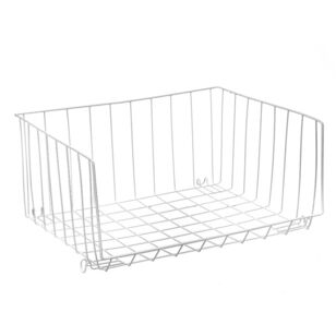 Boxsweden Wire Stackable Storage Basket White