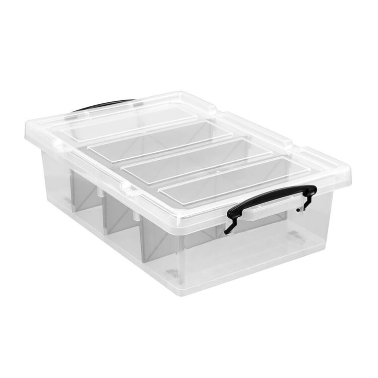 Boxsweden 4 Section 25 L Compartment Storer Clear 25 L