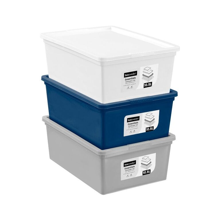 Boxsweden Essentials Stackable Tub Assorted 20 L
