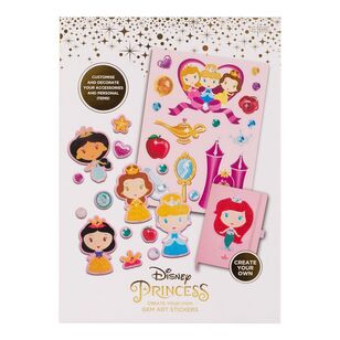 Disney Princess Gem Art Stickers Multicoloured