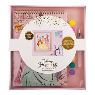 Disney Princess Watercolour Paint Pad Set Multicoloured