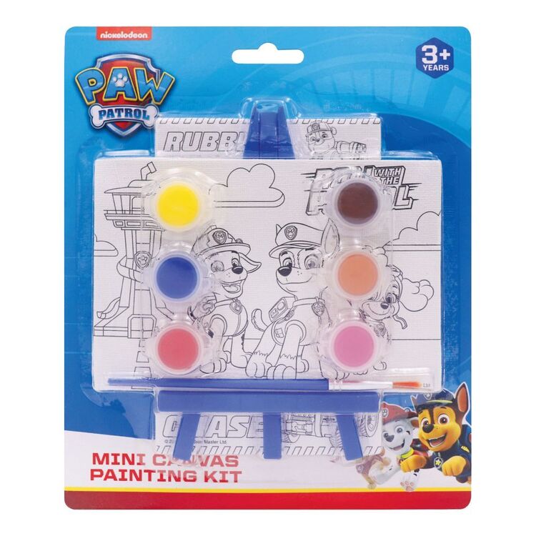 Paw Patrol Mini Canvas Painting Kit Multicoloured