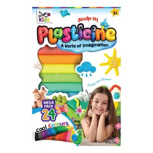 Craft For Kids Plasticine 24 Mega Pack Multicoloured