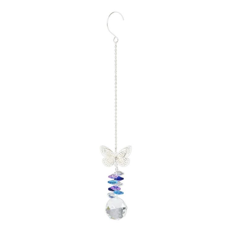 Solid Oak Butterfly Suncatcher Crystal Ornament Kit Multicoloured