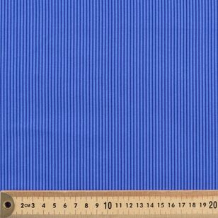 Micro Stripe 112 cm Cotton Blender Fabric Blue 112 cm