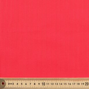 Micro Stripe 112 cm Cotton Blender Fabric Red