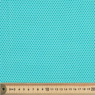 Micro Spot 112 cm Cotton Blender Fabric Aqua 112 cm