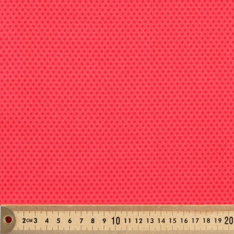 Micro Spot 112 cm Cotton Blender Fabric Red 112 cm
