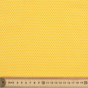 Micro Spot 112 cm Cotton Blender Fabric Yellow 112 cm