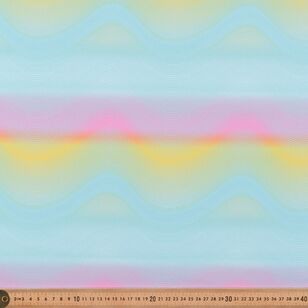 Rainbow Waves 147 cm Jersey Fabric Multicoloured 147 cm