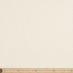 Plain 2 X 2 120 cm Rib Knit Fabric Antique White 120 cm