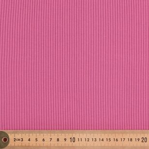 Plain 2 X 2 120 cm Rib Knit Fabric Red Violet 120 cm