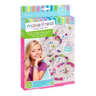 Make It Real Block & Rock Charm Bracelet Kit Multicoloured