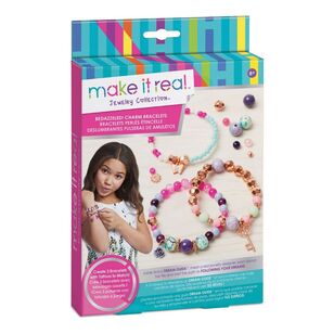 Make It Real Bedazzled Charm Bracelet Kit Pink