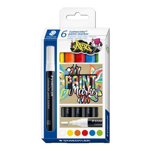 Staedtler Paint Markers 6 Pack Multicoloured