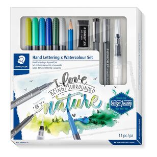 Staedtler Design Journey Hand Lettering Watercolour Set Multicoloured