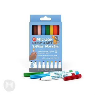 Micador Early Start 8 Pack Safety Markers Multicoloured