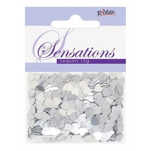 Ribtex Sensations Heart Scatter Sequins Silver 15 G Multicoloured