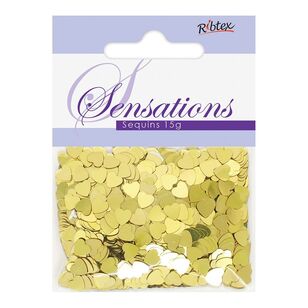 Ribtex Sensations Heart Scatter Sequins Gold 15 G Multicoloured