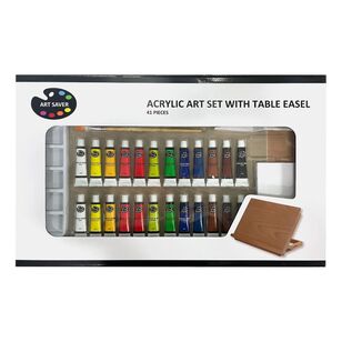Art Saver Acrylic Set With Table Easel Multicoloured