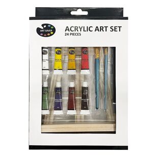 Art Saver 24 Piece Acrylic Art Set  Multicoloured