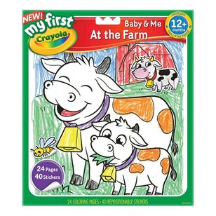 Crayola My First At The Farm Colour & Sticker Book Multicoloured