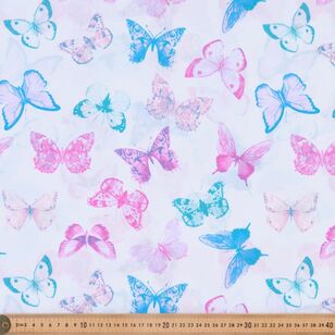 Mix N Match Butterflies 112 cm Cotton Poplin Fabric Pale Lilac 112 cm