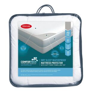 Tontine Comfortech Dry Sleep Waterproof Mattress Protector White