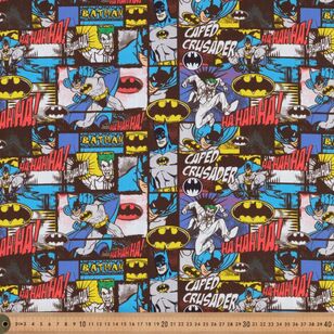 Warner Bros Batman Comic Strip 112 cm Cotton Fabric Multicoloured 112 cm