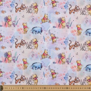 Disney Whinnie-the-Pooh Misty Morning Sketch 112 cm Cotton Fabric White 112 cm