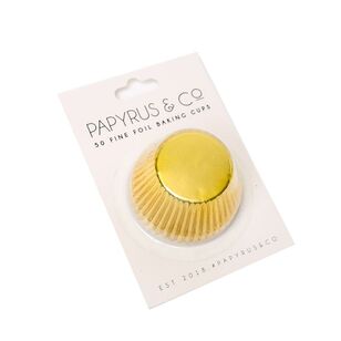 Papyrus Standard Foil Baking Cups 50 Pack Gold 50 mm