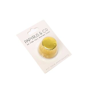 Papyrus Small 35mm Foil Baking Cups Gold 35 mm