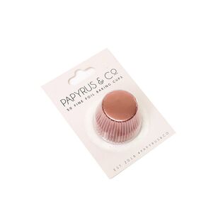 Papyrus Small 35mm Foil Baking Cups Rose Gold 35 mm