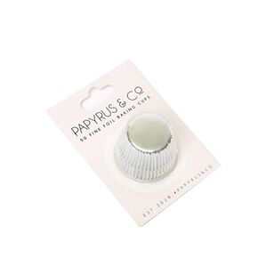 Papyrus Small 35mm Foil Baking Cups Silver 35 mm