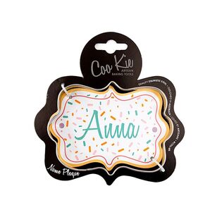 CooKie Name Plaque Cookie Cutter Silver