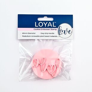 Loyal Love Cookie Embosser Stamp Pink