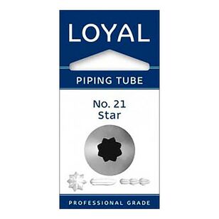 Loyal Open Star Piping Tube No. 21 Grey