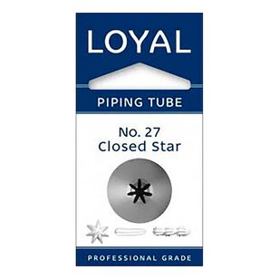 Loyal Closed Star Piping Tube No. 27 Grey