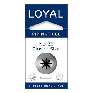 Loyal Closed Star Piping Tube No. 30 Grey