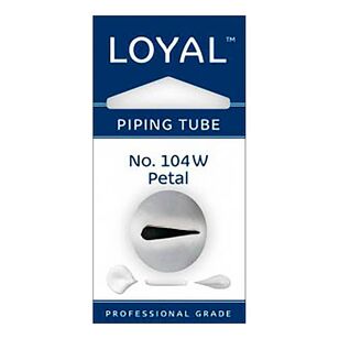 Loyal Number 104W Petal Stainless Steel Piping Tip Grey