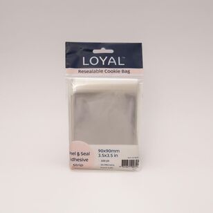 Loyal Resealable Cookie Bag 100 Pack Clear