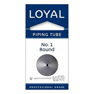 Loyal Number 1 Standard Round Stainless Steel Piping Tip Grey